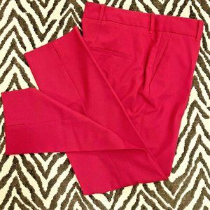 Zara Women Pink Ankle Cigarette Trousers Split Hem - XS
